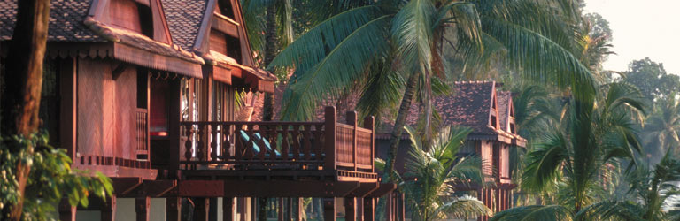 傳統馬來式高腳屋建築景觀