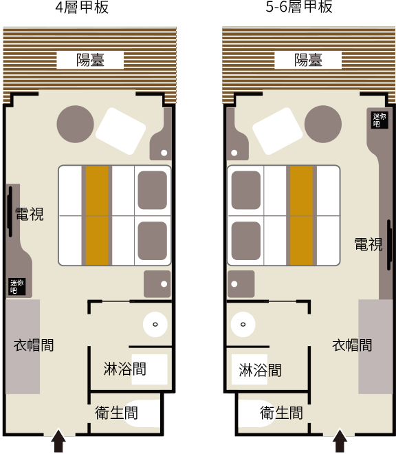 尊爵房平面圖